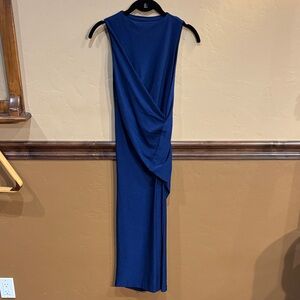 T by Alexander Wang One Shoulder Blue Dress